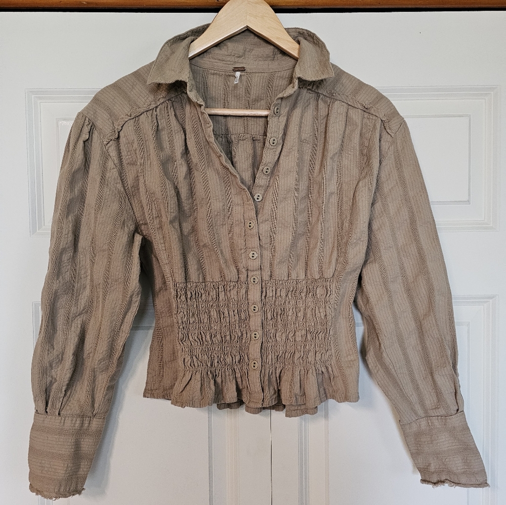 Free People Button up blouse